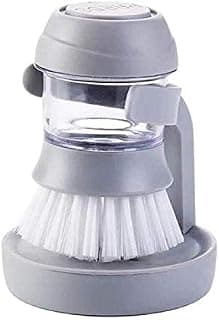 NINOMA Bathroom Cleaner Brush. Press-Type Dishwashing Brush Kitchen Brush Utensils Cleaner Press Type Non-Stick Oil Automatic Hydraulic Dishwashing (Color : A)