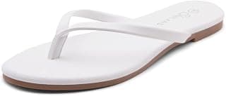 Falema Women's Flip Flops Casual Thong flat sandals Comfort Slides
