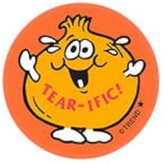 Tear-ific!/Onion Scent Retro Stinky Stickers by Trend; 24 Seals/Pack - Authentic 1980s Designs!