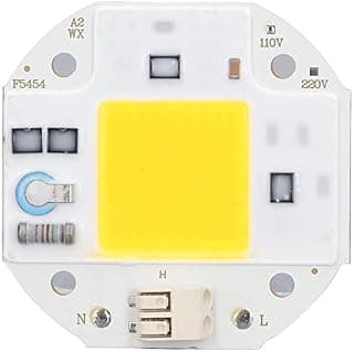 110V COB Lamp Bead COB Light Chip High Power LED Chip Heat Dissipation Aluminum Full Spectrum LED COB Chip High Brightness COB Light Emitter Drive Free for DIY Lighting (50W Cold White 5800K-6500K)