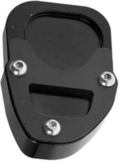 Motorbike Kickstand Extension Plate Motorcycle Kickstand Foot Side Stand Extension Pad Support Plate for bm&w R Nine T 2017 2018 17 18 (Color : Black)
