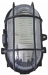 IP44 Weatherproof Bulkhead Lamp 60W Heavy Duty Heat Resistant Protective Guard