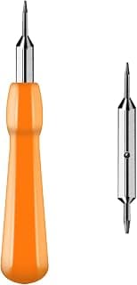AIEX 1Pc Ring Doorbell Screwdriver Replacement Industrial Grade Alloy Steel Double-Ended Screwdriver Tool for Doorbell Battery Change and WiFi Password Reset (Orange)