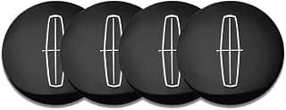 Car Wheel Center Caps, for Lincoln Mkx Mkz Mkc MKT Mks Town Navigator 2 Continental 56mm Alloy Center Hub Caps Waterproof Hub Center Cover with Logo Sticker Decorative Accessories（4 Pcs）