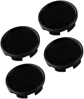 Wai Danie 4Pcs 58mm Car Wheel Center Cap Kit Car Wheel Centre Hub Cap ABS Plastic Black Auto Wheel Hub Center Hats Replacement Parts