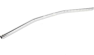 guidon moto + Motorcycle Handlebar, 7/8Inch 22MM Black Silver Motorbike Bend Handlebar Drag Straight Bar(Silver)