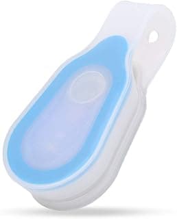VGEBY Attachable Flashlight Clip, Mini Led Running Light Safe Flexible Silicone Pocket Flashlight with Clip for Night Outdoor Sports