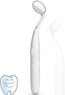 ffresiss Dental Mirror with Light,Teeth Inspection LED Mirror,Anti-Fog Mouth Mirror,Dentist Oral Care Tool