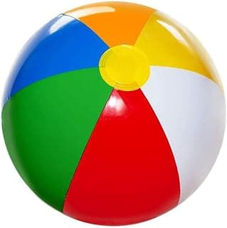 4E's Novelty Bulk 24 Pack Large 20 Inches Inflatable Beach Balls Summer Beach & Pool Party Supplies, Beach Ball for Kids Boys Girls