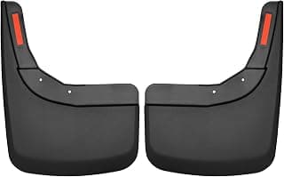 Husky Liners - 59261 Fits 2019-20 Chevrolet Silverado 1500 - New Body Custom Rear Mud Guards Black