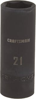 CRAFTSMAN Deep Impact Socket, Metric, 1/2-Inch Drive, 21mm (CMMT16081)