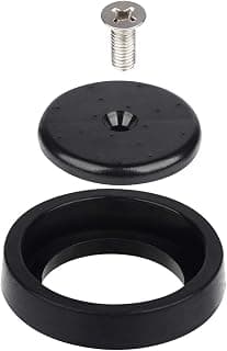 KWODE Pre-rinse Spray Valve Repair Kit for All Commercial Sink Sprayer Spray Face Bumper and Screw Repair Part Black