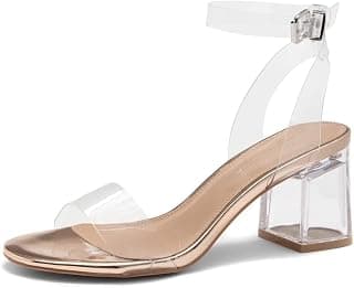 Womens SL-Amaya Low Chunky Block Heeled Sandals Open Toe Ankle Strap Wedding Party Pumps Dress Shoes