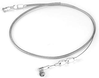 Throttle Cable Repair Kit, 36in Universal Accelerator Throttle Control Cable for CHEVY/FORD 350 302 SBC (Stainless steel braided tube)
