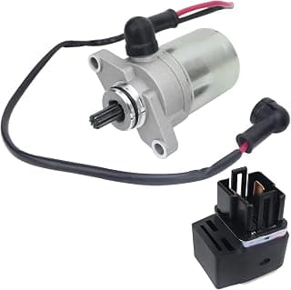 Soarider Starter & Relay for Polaris Outlaw 50 2008-2019| Predator 50 2007, 0453848 0454691 0454951 18643 18644 410-54058 SMU0273 SMU0284 57-2732 495774 PA-108 620-18644