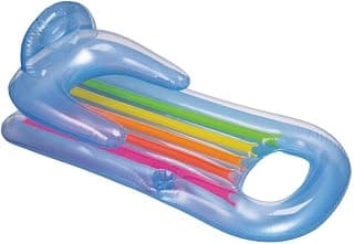 Intex King Kool Lounge Floating Swimming Pool Lounger with Headrest & Cupholder