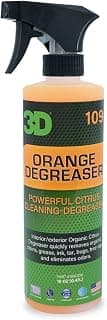 3D Orange Degreaser - Safe, Green & Organic Multi-Use Degreaser & Cleaner for Interior & Exterior Use to Remove Grease & Grime on Plastic, Cloth, Vinyl, Metal, Leather & Carpet 16oz.