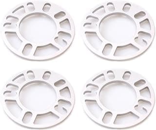 Autobahn88 0.3" (8mm) Universal Vehicle Wheel Spacer, compatible with PCD 4x98 4x100 4x110 4x108 4x112 4x114.3 5x100 5x110 5x108 5x112 5x114 - Pack of 4