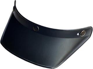 Helmet Visor Lens, 3 Snap Button, Vintage Open Helmet Visor Peak, Visor, Goggles for Motorcycle Helmet Replacement