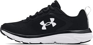 Women's Charged Assert 9, Black (001)/White, 9 M US