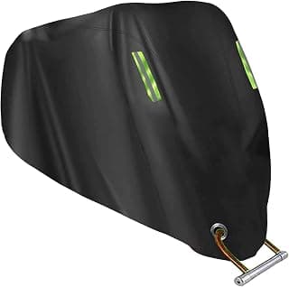 Motorcycle Cover All Season,Universal Weather Durable Quality Waterproof Sun Outdoor Protection Scooter Shelter Tear Proof Night Reflective & Lock-Holes Storage Bag Fits up to 104" Motorcycles Vehicle