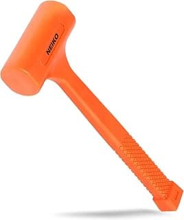 Neiko 02847A Tools Dead Blow Hammer, 2 lb, Neon Orange