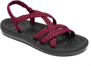 Women's Comfortable Walking Sandals with Arch Support, Athletic Hiking Sandals Outdoor, Soft Water Sandals Beach Poolside Travel