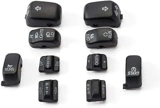 Motorcycle Hand Control Switch Housing Buttons Caps For Harley Touring Electra Glide SOFTAIL DYNA FLHT FLHX FLHTC FLTRX 96-13