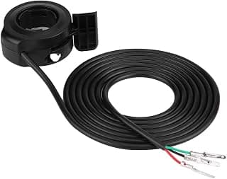 Acouto Thumb Throttle Speed Control 22mm 7/8inch Universal Thumb Throttle Handle Throttle Cable Assembly for E-Bike Electric Bike Scooters