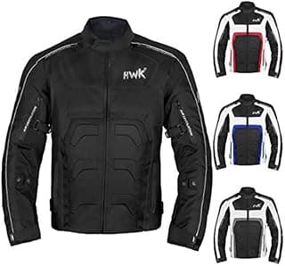 Textile Motorcycle Jacket For Men Dualsport Enduro Motorbike Biker Riding Jacket Breathable CE ARMORED WATERPROOF (Black