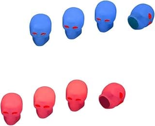 Universal Fluorescent Car Tire Valve Caps, 8 Pcs Luminous Skull Tire Air Valves Stem Caps, Glow in The Dark Tire Valve Caps, Suitable for Most Cars, Motorcycles, SUV, Trucks, and Bicycles (Skull-Red)