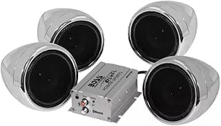 BOSS Audio MC470B All-Terrain Bluetooth Speaker and Amplifier System - 1000 Watt, Chrome