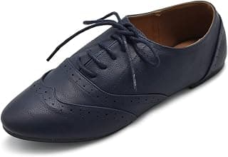 Women's Shoe Classic Lace Up Dress Low Flat Heel Oxford