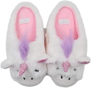 Unicorn Plush Slippers | Indoor Outdoor Sneakers | Cozy Plush Shoes Woman Slippers | Cute Fluffy Girls Slippers