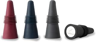 Rabbit Wine and Beverage Bottle Stoppers (Assorted Colors, Set of 4)