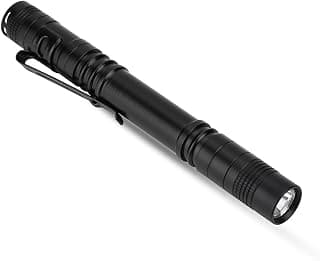 ım0414 LED Pen Light Penlight 1200 Lumens Ultra Bright Mini Pocket Pen Light Torch Flashlight with Clip for Medical Doctor Nurse Students 3 Mode Powered By 2 x AAA Battery 2pcs