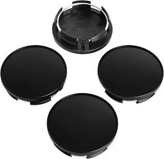 KitsPro 2.5Inch 63MM Wheel Center Caps for Dodge RAM 1500 Rim Hub Caps 6KF18TRMAA, Pack of 4 (Matte Black, Outer 63MM, Inner 56MM)