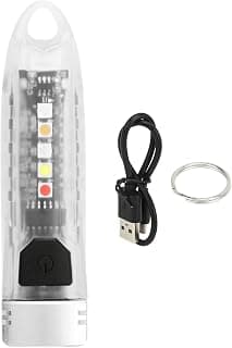 Keychain LED Flashlight, Mini Keychain Flashlight, Rechargeable Ipx6 Protection Type C Small Outdoor Keyring Flashlight, Mini Keychain LED Light, Lightweight and Portable, for Camping Outdoor