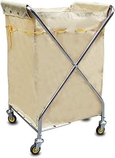 Movable Hand Trucks Kitchen Storage Trolley Folding X-Type Hotel Linen Car,Mobile Storage Trolley Cart Wither,Room Hygiene Cleaning Car