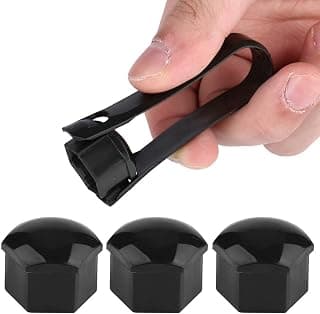 20pcs 21mm Car Wheel Lug Nut Covers,Nut Car Wheel Auto Hub Screw Rustproof Protection Anti Theft Cover Exterior Protection(Black)