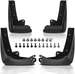 A-Premium Set of 4PCS Mud Flaps Splash Guards Mudguards Mudflaps with Hardware Accessories Compatible with Tesla Model X 2023-2016, Sport Utility, Matte Black, Front & Rear (Driver, Passenger Sides)