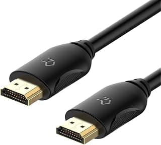 Rankie HDMI Cable, Supports Ethernet, 3D, 4K and Audio Return, Black (10FT)