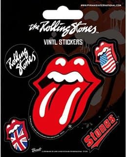 Pyramid International Rolling Stones (tongue) Vinyl Stickers, Paper,