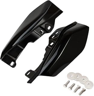 Benlari Gloss Black Mid Frame Air Deflectors Heat Shields Deflector 2009-2023 Compatible for Harley Davidson Touring Street Glide Road Glide Electra Glide Road King Ultra Limited Tri Glide CVO