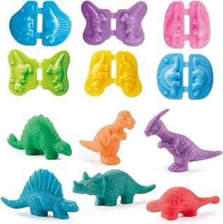 Color Dough Toys Dinosaur World Dough Set Creations Tools for Kid Play with Animals