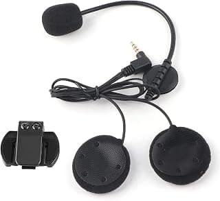 Motorcycle Headphone Microphone Intercom 3.5mm Jack Plug V4 / V6 Compatible with Clip