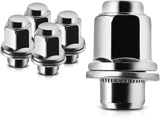 A-Premium M12-1.50 Wheel Lug Nuts Compatible with Toyota Camry RAV4 Prius Corolla Chrysler Sebring Lexus RX330 RX350 RX400h Front or Rear 5-PC Set