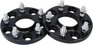 dynofit 15mm 5x4.5 Wheel Spacers for 300ZX 350Z 370Z Altima Leopard G35 G37 FX35 S14 and More, 2Pcs 5x114.3 Hubcentric Forged Wheels Spacer 66.1mm Hub Bore M12x1.25 for 5 Lug Rims