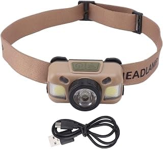 JUOPZKENN Headlamp Flashlight, Rechargeable Dual Light Mode Head Lamp,Forehead Flashlight for Outdoor Camping Hiking Running Cycling