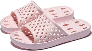 Women's Men's Bathroom Shower Shoes Non-Slip Quick Drying Beach Pool Shower Slides Sandals with Drain Holes